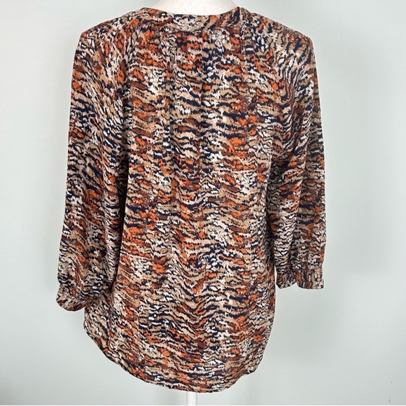 Joie Mirabella Silk Abstract Animal
Print Blouse - Picture 3 of 10